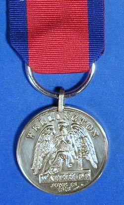 BRITISH WATERLOO MEDAL 1815 COPY AB0006  