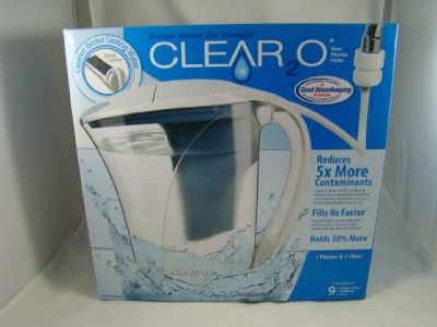 CLEAR2O Water Filter Pitcher As Seen On Dr Oz Tv Show 027043116239 