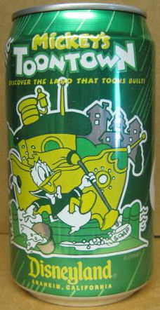 SPRITE MICKEYS TOONTOWN Soda Can Donald Duck Disneyland  