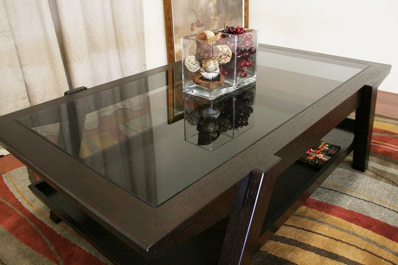   waiting room or den this unique coffee table features angular lines