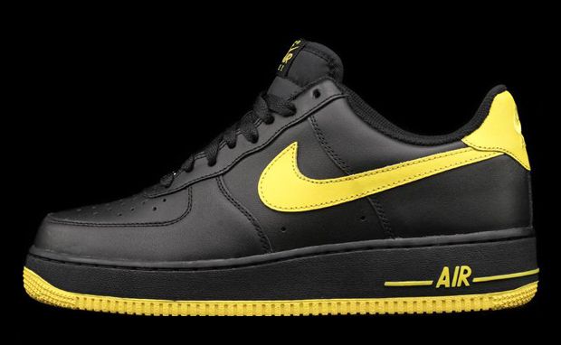 NIKE AIR FORCE 1 LOW 488298 003 BLACK/VARSITY MAIZE US MENS 8.5,9 