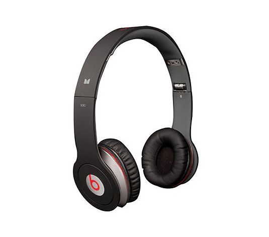 MONSTER BEATS BY DR. DRE SOLO HD ON EAR BLACK HEADPHONES   BROKEN 