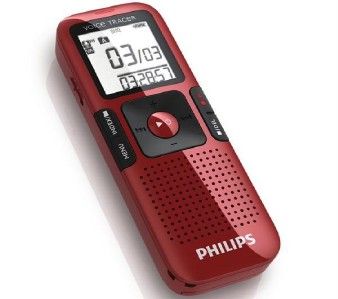 New Philips Voice Tracer 4GB Digital Recorder  w Clearvoice LFH0648 