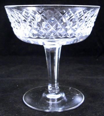 Set of 8 Waterford Crystal Alana Champagnes Sherberts Cross Hatch 