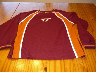 Virginia Tech VT long sleeve jersey shirt youth Large L 14 16  