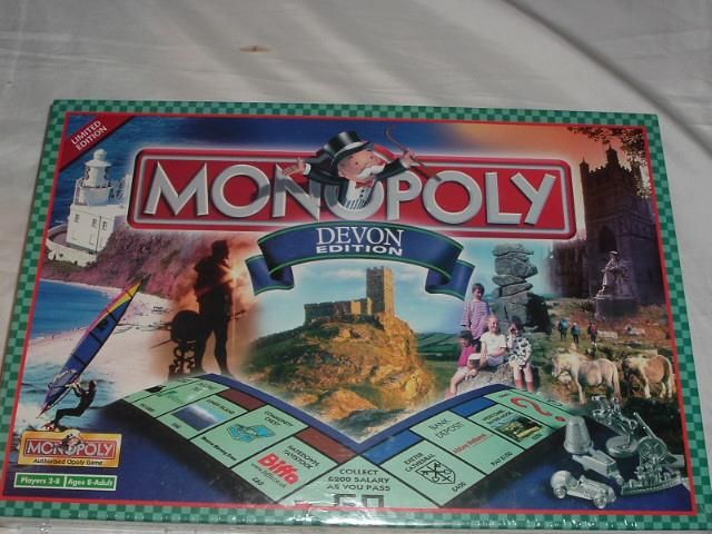 Devon Monopoly England NEW SEALED UK Great Britain United Kingdom 