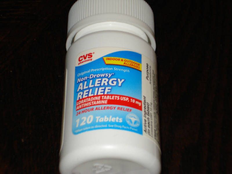CVS ALLERGY RELIEF LORATADINE 10 mg. 24 HRS. 120 TABS.  