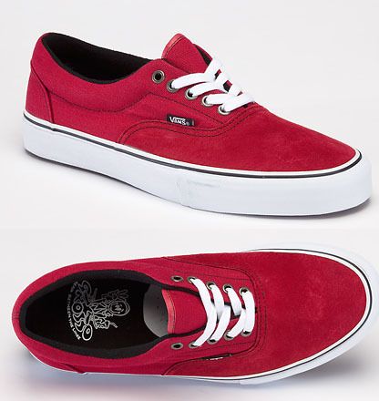 NEW MENS VANS JEFF GROSSO RED SUEDE ERA PRO  