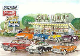 JOLLY CHOLLY DINER AMUSEMENT PARK HOT ROD DINER  