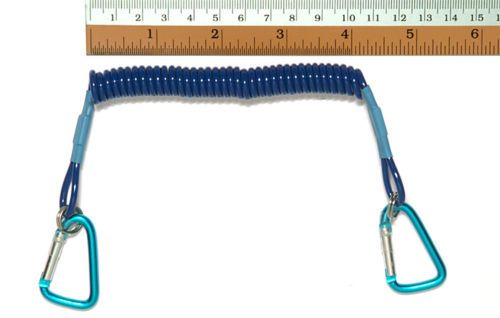 Blue 4 to 40 Multi Purpose Utilities Coil Lanyard  