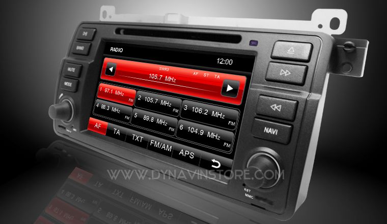 Dynavin DVN E46 ANDROID CD/DVD/Navigation/Bluetooth for BMW E46   with 
