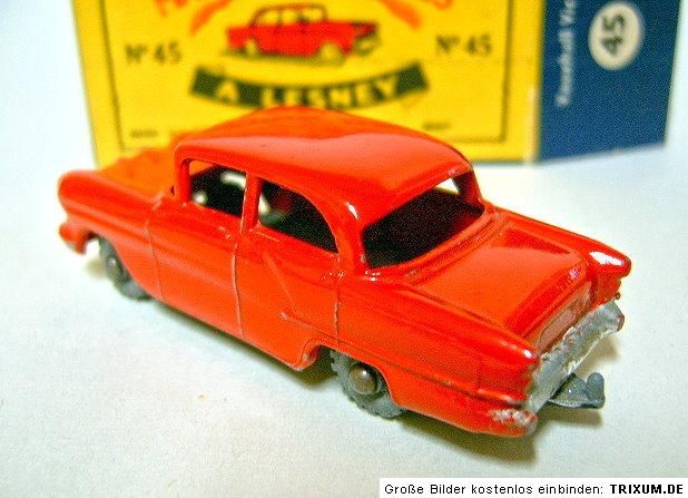 Matchbox 1 75 Serie 45A Vauxhall Victor in ROT, fast perfekt, eine 