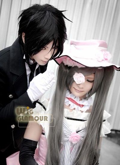 Black Butler Sebastian Michaelis Anime Cosplay Short Black Hair Wig 