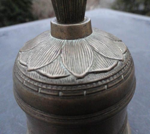 Antique Georgian Solid Brass Dinner Bell  