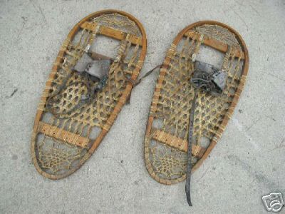 WWII ERA US 10TH MOUNTAIN MATCHING BEARPAW SNOWSHOES  