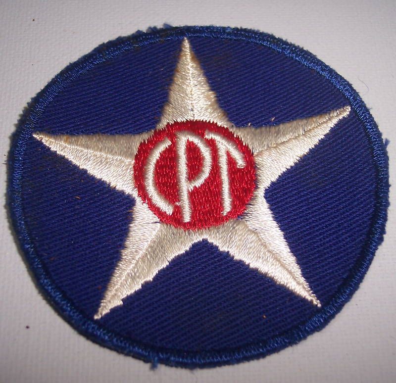 WW2 US ARMY Air Corps War Enlisted Reserve CPT Patch  