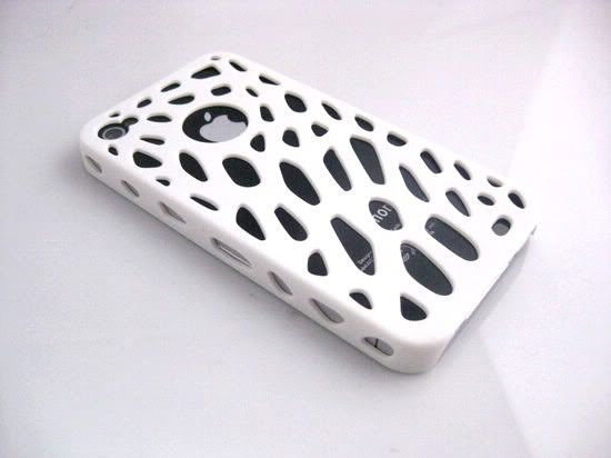 White Back Hard Case Cover Holder For APPLE IPHONE 4G  