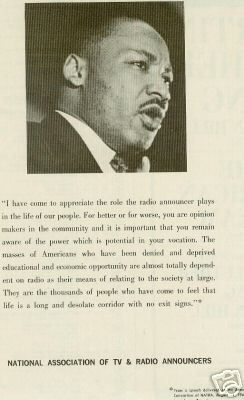 MARTIN LUTHER KING JR. Original April 20 1968 POSTER AD  