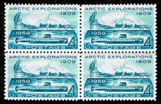 Arctic Explorations on U.S. Postage Stamps from 1959  