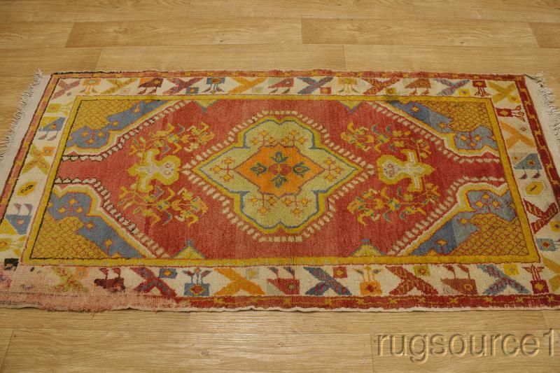 DECORATIVE ANTIQUE 3X6 YAHYALI TURKISH ORIENTAL AREA RUG WOOL CARPET 