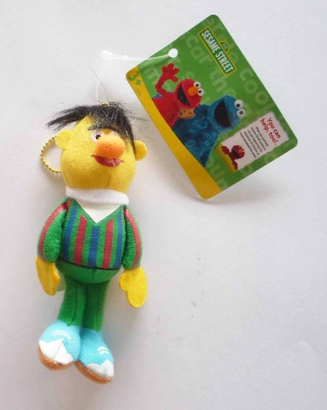 SESAME STREET Key Chain Ring BERT Children Kids Toy  