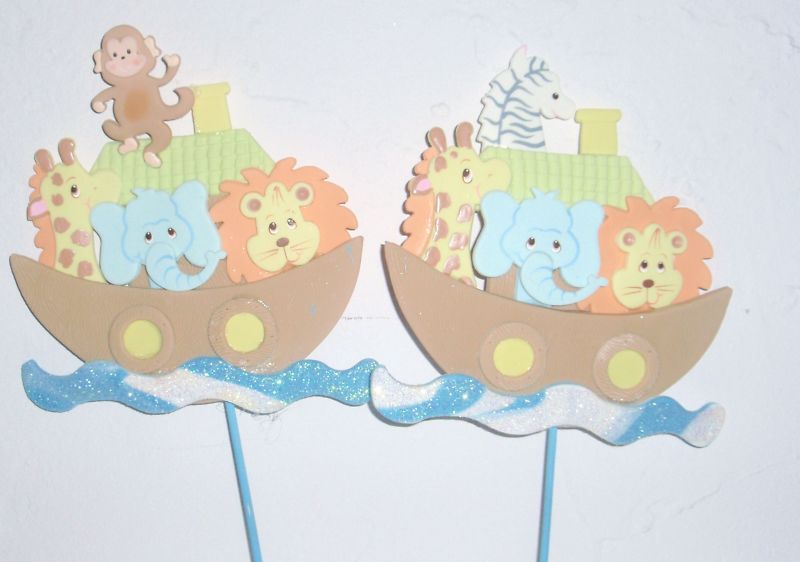 NOAHS ARK BABY DIAPER CUPCAKES TOPPER CAKE SHOWER GIFT  