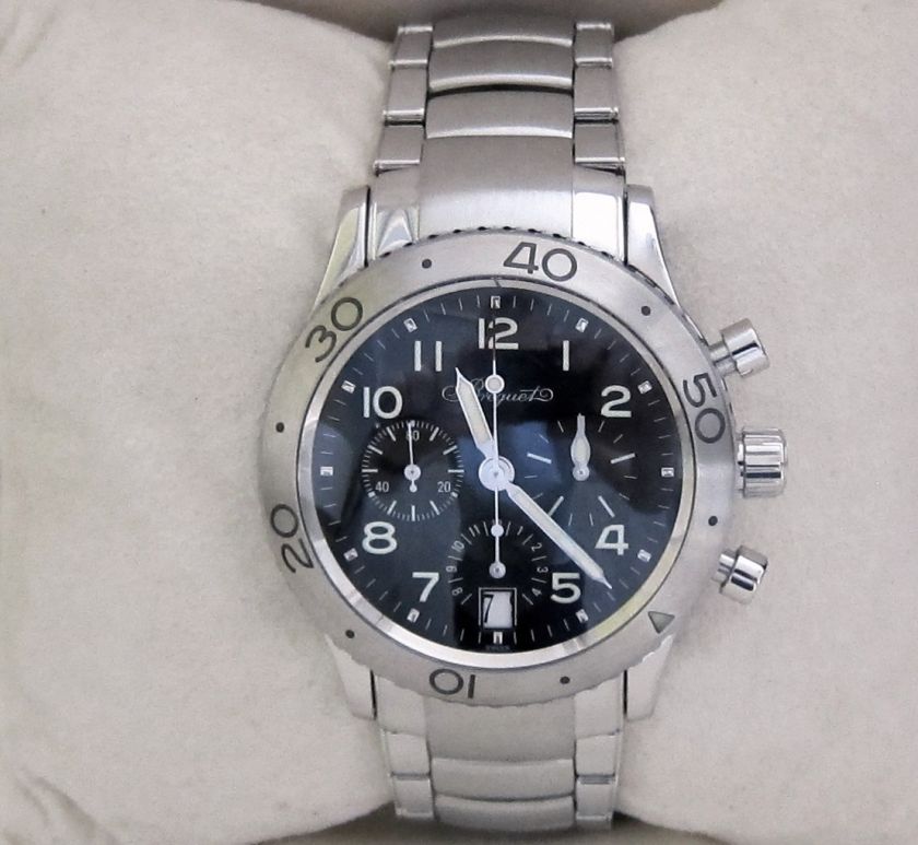 BREGUET TYPE XX TRANSATLANTIQUE 3820 AUTOMATIC CHRONOGRAPH MENS WATCH 