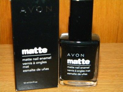 Avon Matte Nail Enamel Polish Red Velvet Grey Cement Violetta Black 