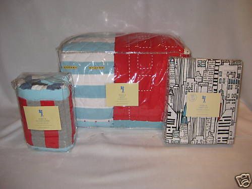 Pottery Barn Kids Tribeca Queen Sheets Quilt Shams EURO  