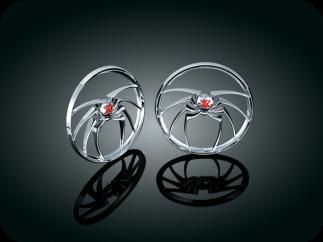 Kuryakyn Flame Speaker Grills 3788 for Harley  