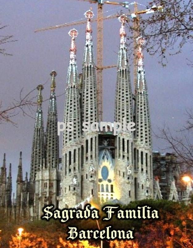 Spain   BARCELONA   SAGRADA FAMILIA   Fridge Magnet  