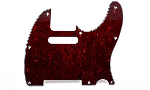 FAUX TORTOISE SHELL TELE PICKGUARD FOR FENDER GUITAR  