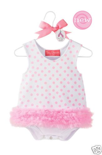 Mud Pie Baby Girl Clothes POLKA DOT SHIFT ONESIE New  