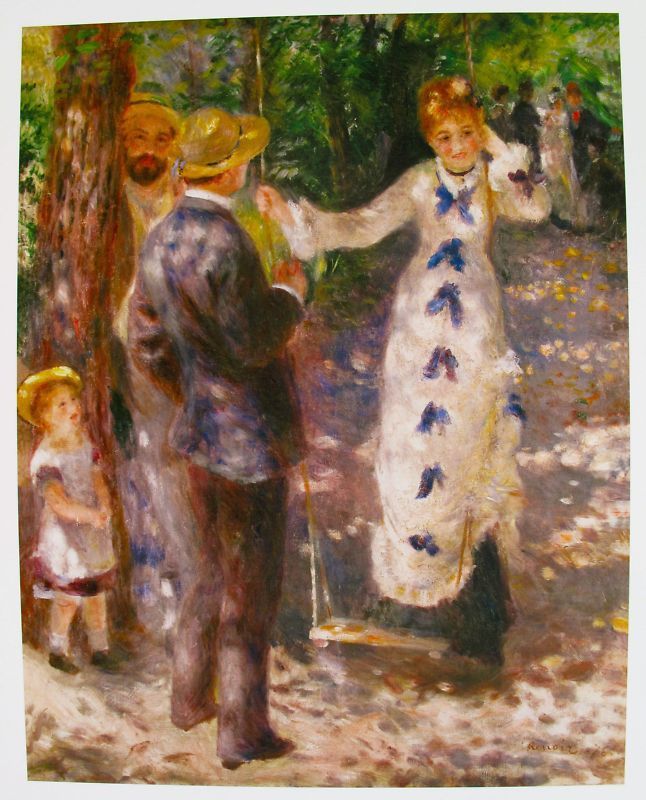 Pierre Auguste RENOIR Signed Lithograph LA BALANCOIRE  