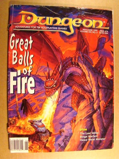 DUNGEON 74   3 MODULEs   DUNGEONS DRAGONS MAGAZINE  