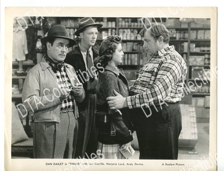 TIMBER 1940S 8 X10 STILL FN DRAMA ROMANCE DAN DAILEY MARJORIE LORD 