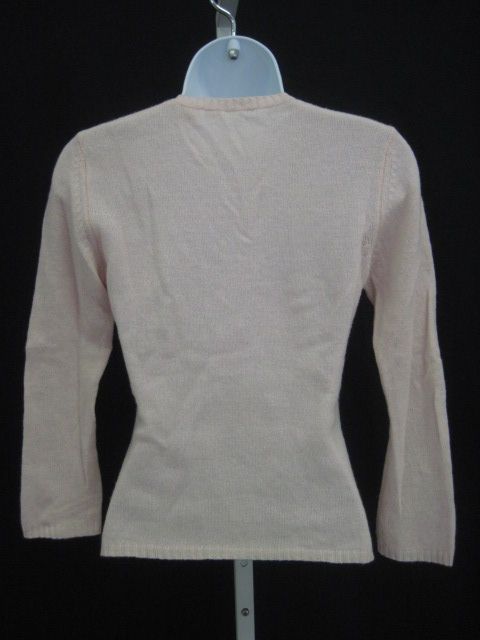 you are bidding on a autumn cashmere pink v neck top blouse sweater in 