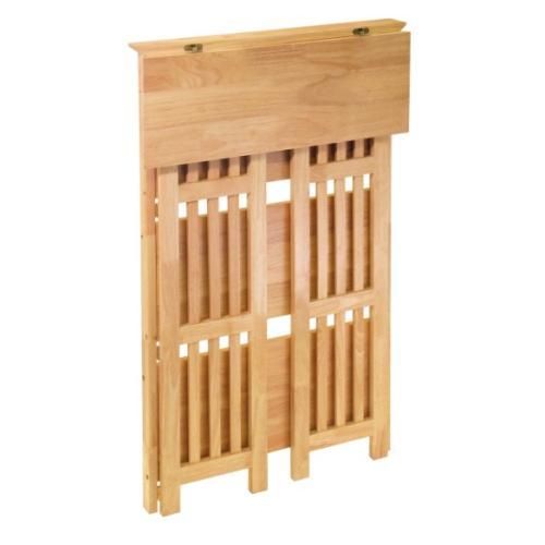 New Mission Style Wooden Folding Bookshelf   Beechwood  