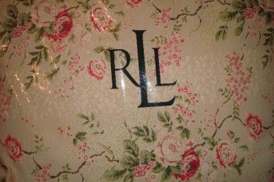 RALPH LAUREN BEIGE/PINK FLORAL QUEEN COMFORTER SET NW  