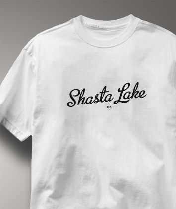 Shasta Lake California CA METRO WHITE Hometo T Shirt XL  