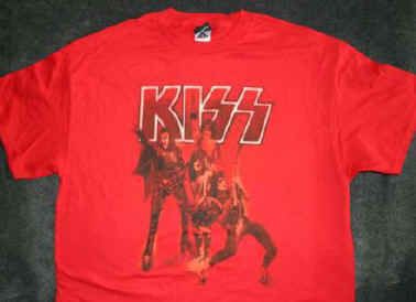 KISS Rock The Nation T Shirt Size Large  Gene Simmons 