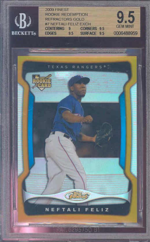 2009 finest rookie redemption refractor gold #7 NEFTALI FELIZ rookie 