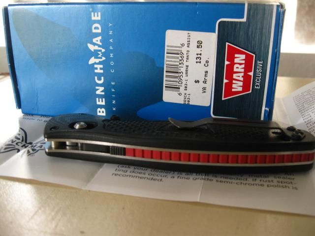 BENCHMADE 583 1 D2 TANTO BLADE AXIS ASST WARN LRG POCKET KNIFE USA 