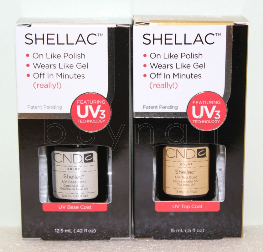 CND SHELLAC UV BASE TOP BIG LARGE SIZE ★ BASE COAT 0.42 oz & TOP 