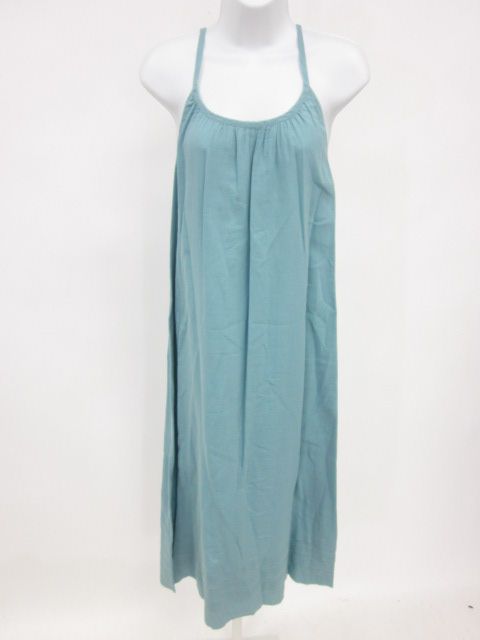 SONG Teal Blue Sleeveless Scoop Neck Maxi Dress Sz XS  