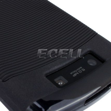   & RIBBED LINE BACK CASE COVER FOR BLACKBERRY TORCH 9800 9810  