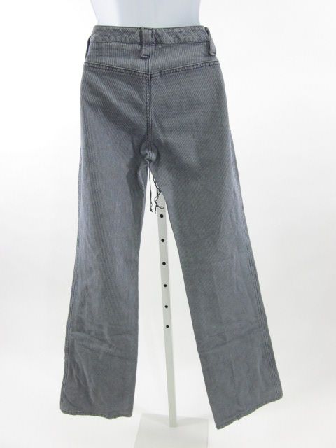 THEORY Blue White Striped Denim Flare Corset Jeans Sz 2  