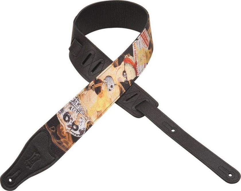 Levys Guitar Strap, M17SP 001 2 1/2 Satin Pin Up Girl  