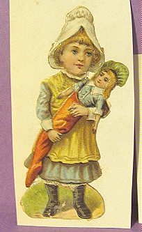   Victorian Children Paper SCRAP Boy Girl Cat Doll 1 Oriental  