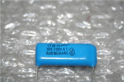 25 QUENCHARC SUPPRESSORS ITW 105 200V 47 CAPACITORS  